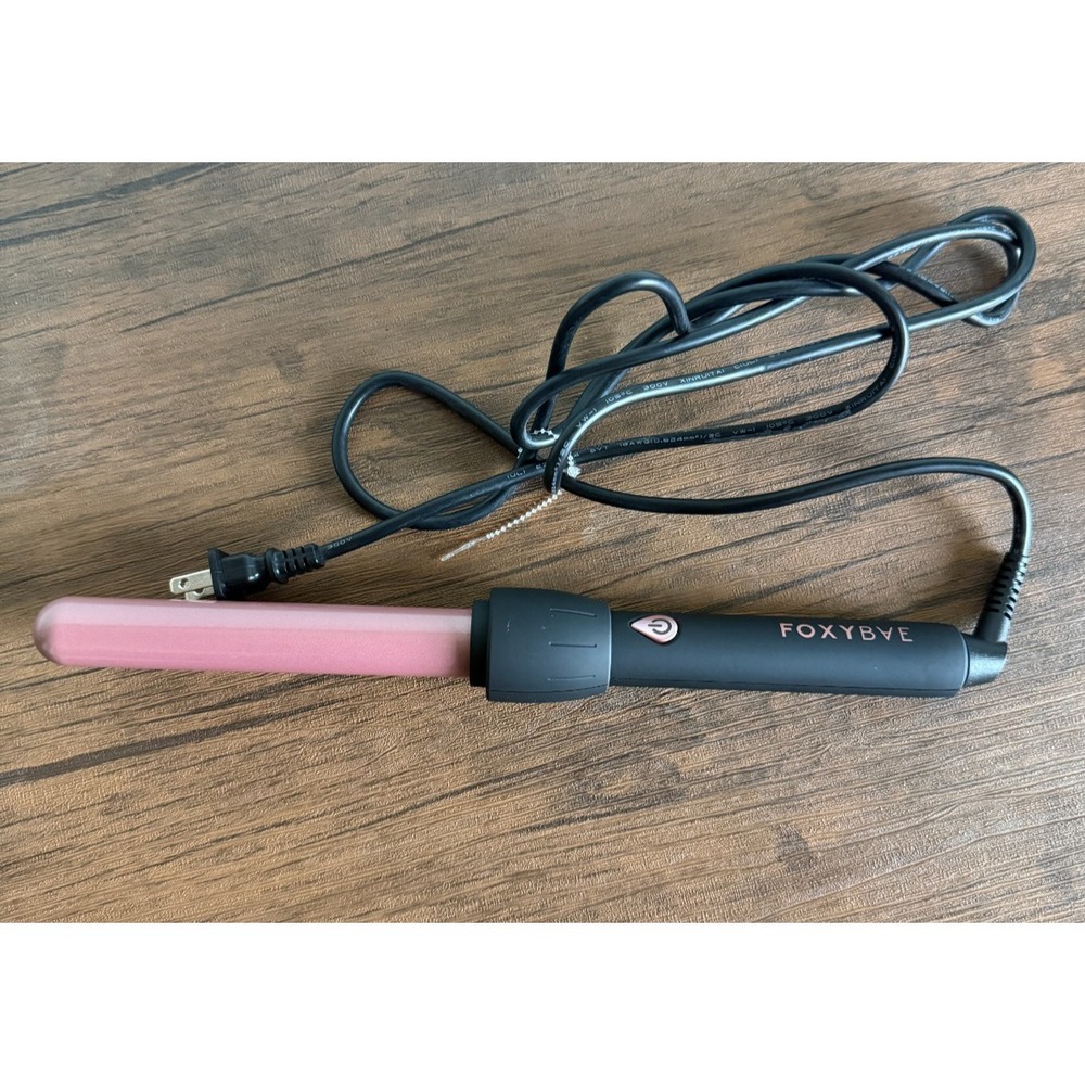 FOXYBAE 25mm / 1" Curling Wand with Rose Gold Colored Barrel Hair Curling Tool